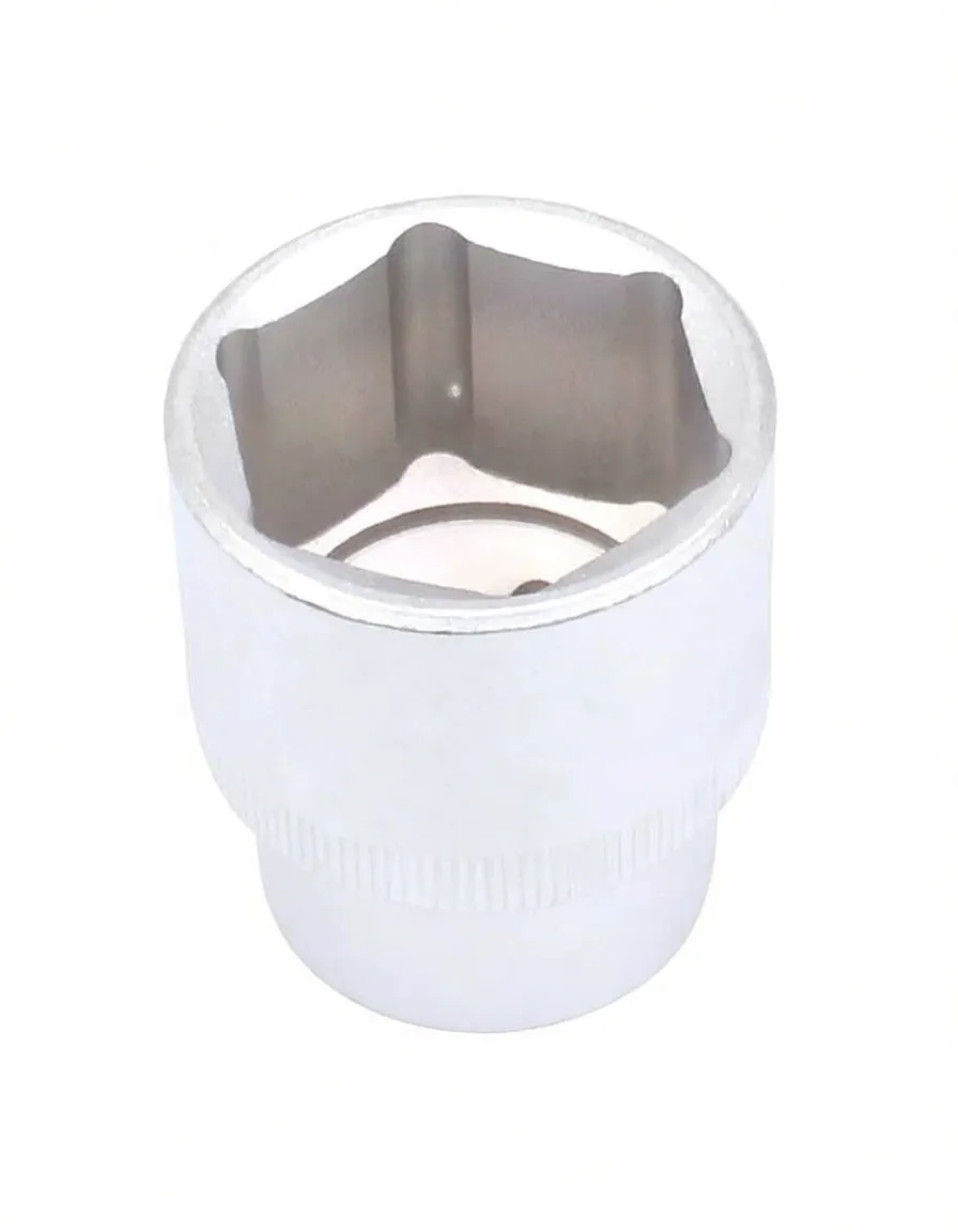 socket shown from drive end, square 1/2" recess visible, knurled band and brand marking on shoulder