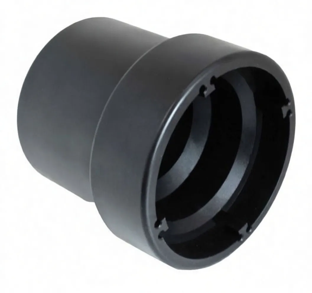 Angled side view of a black 4-tooth socket tool with visible internal key slots and ASTA logo on the side.