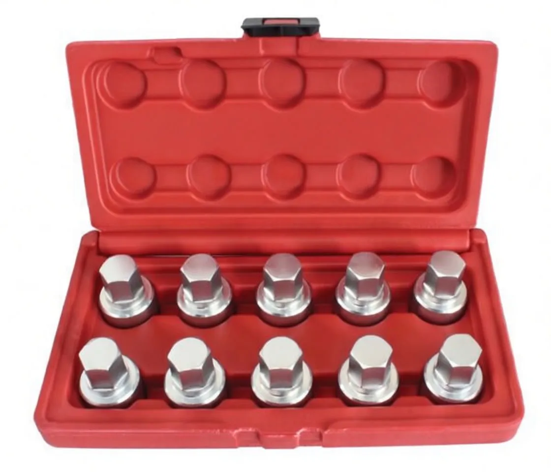 10-Piece Tesla Wheel Bolt Lock Socket Set with Carrying Case
