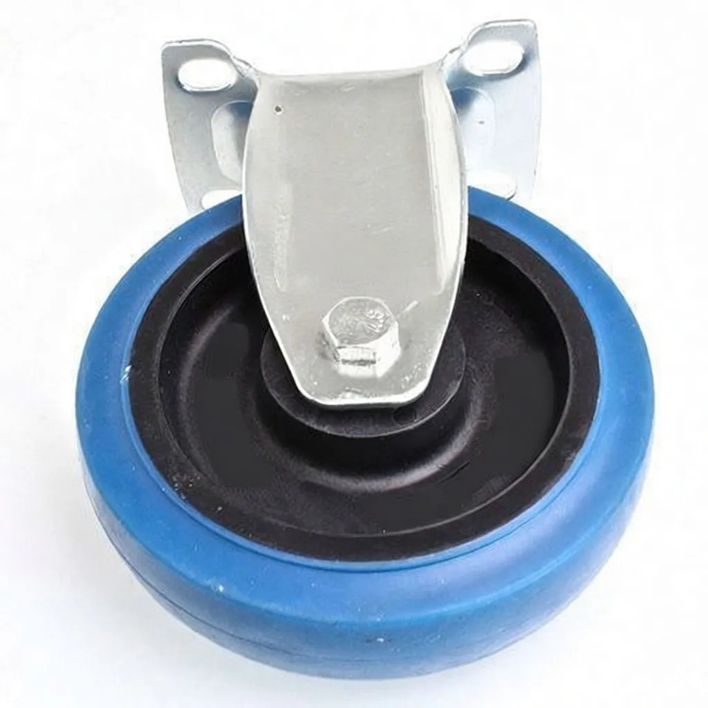 European Style Swivel Caster, 125mm PP-Core + TPR Wheel, 100kg Load Capacity, Rigid Mount