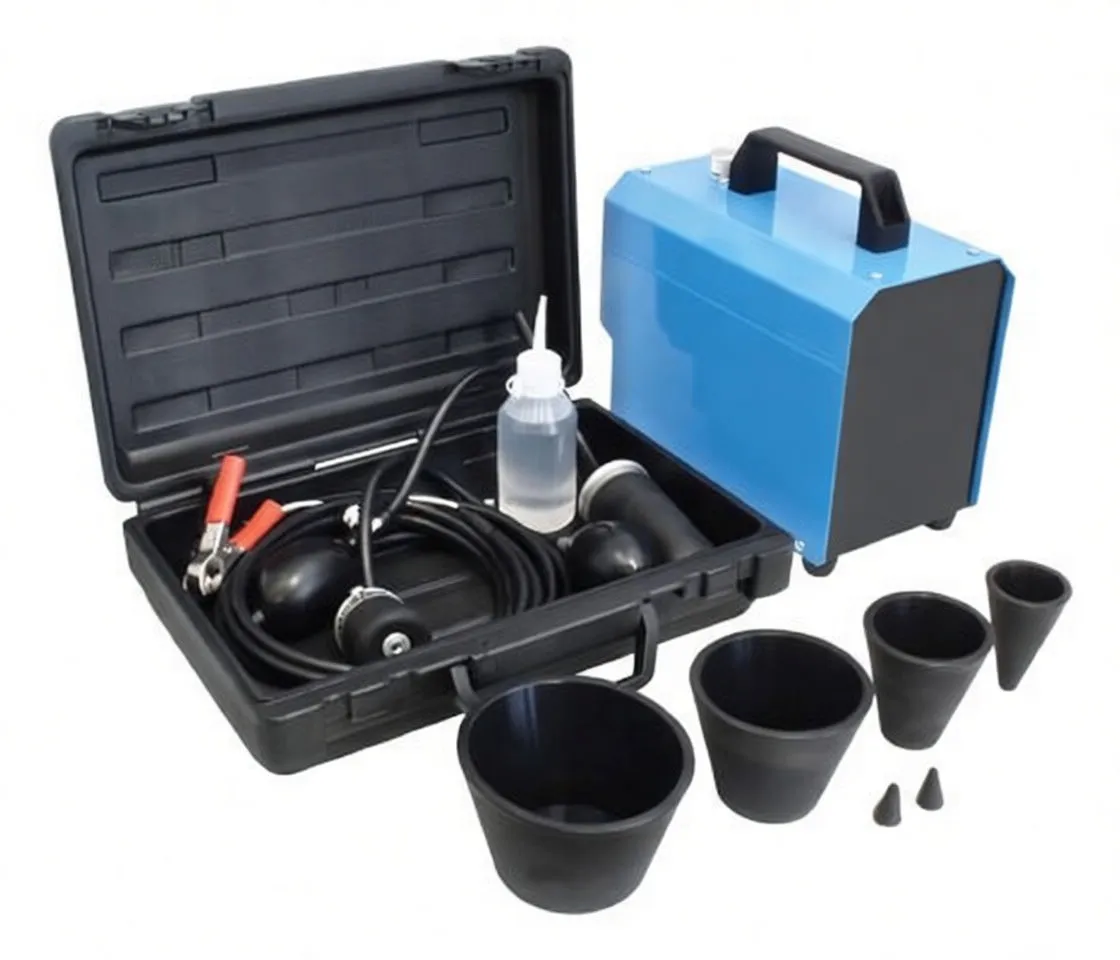 Detector rear and accessories including cones, hoses and probe bulbs