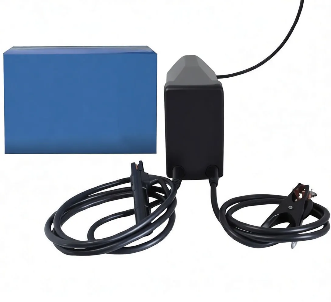 MMA welder side with power cord and plug visible