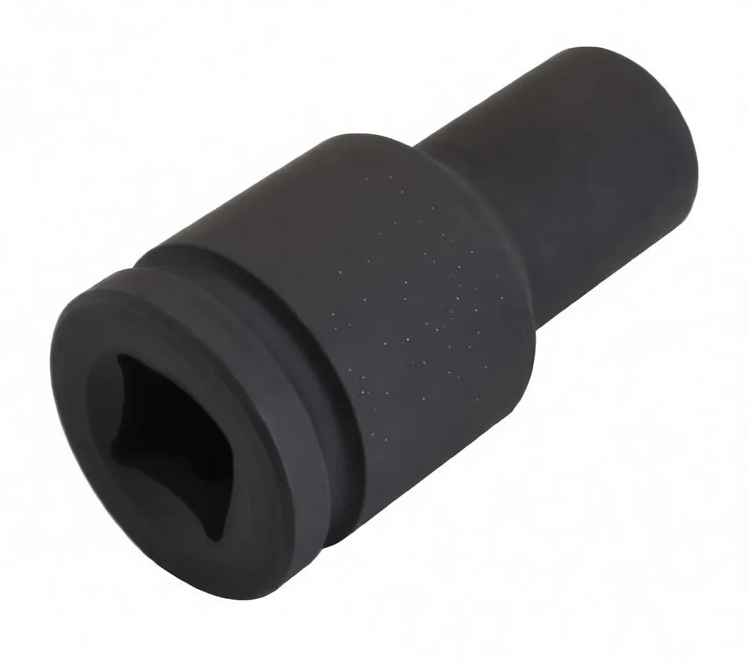 Top-down image of a deep impact socket showing the six-point hex interior and ASTA logo on the side.