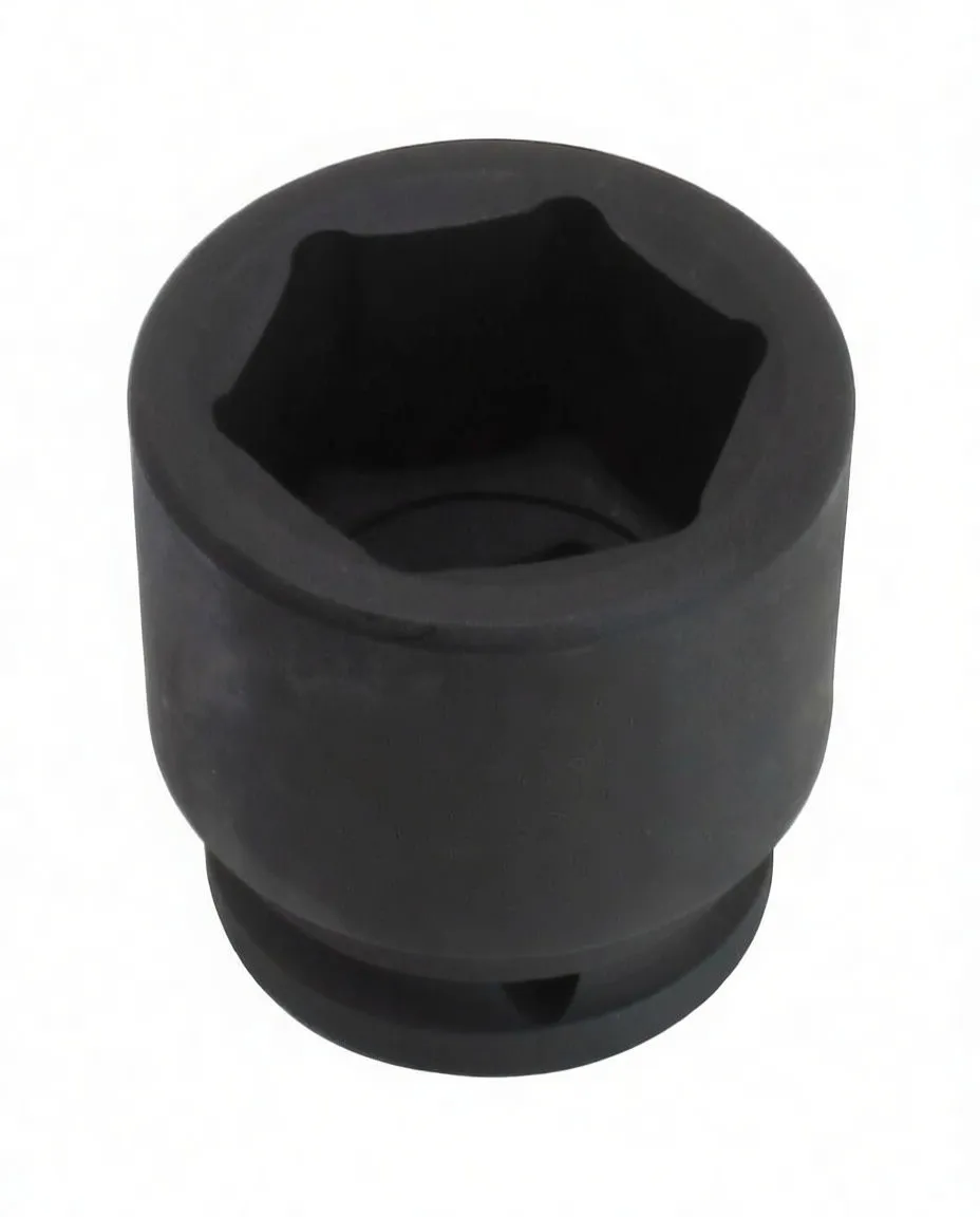 Top view of a black 6-point impact socket with ASTA logo visible on the side.