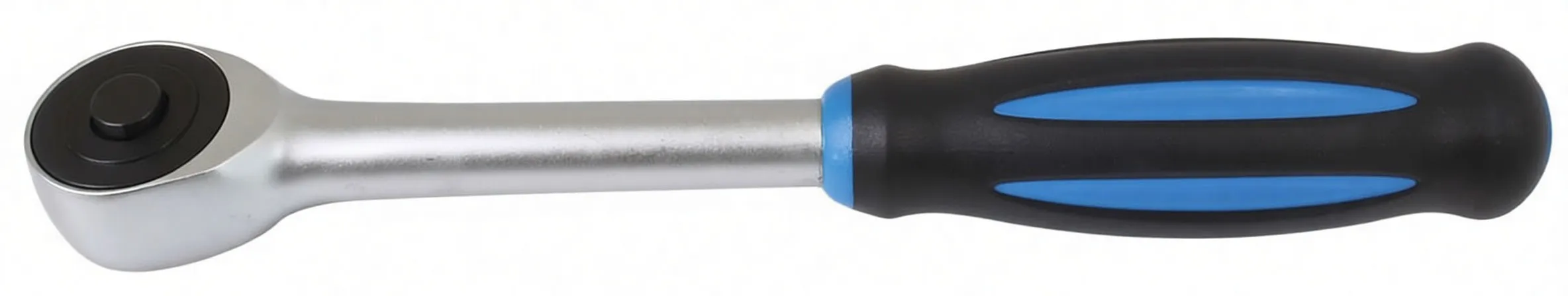 Close view of ratchet showing 'Max Torque:20Nm, 1801' on shaft, square drive and black/blue handle