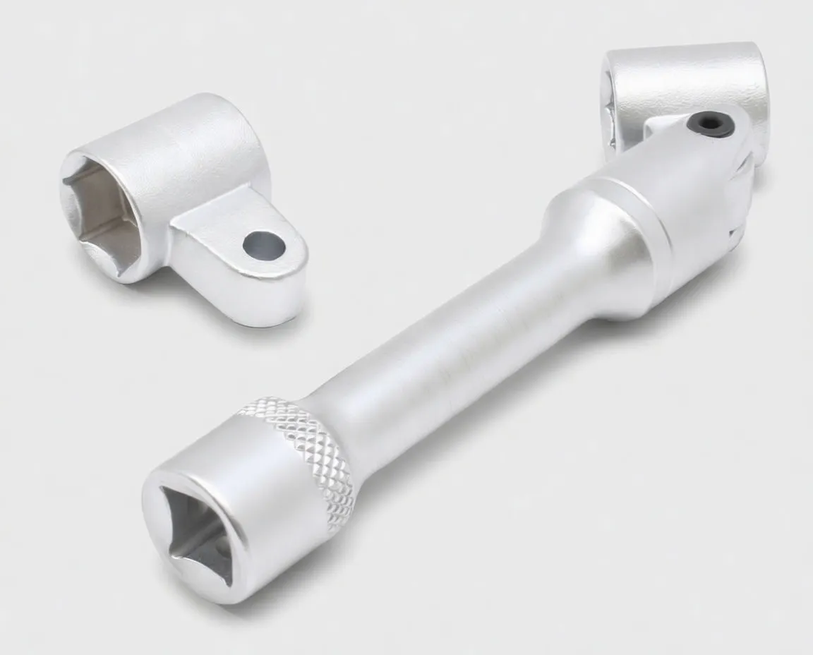 Blister-packaged 3/8" drive top suspension mount adapter with two socket pieces and printed VAG/part info on card