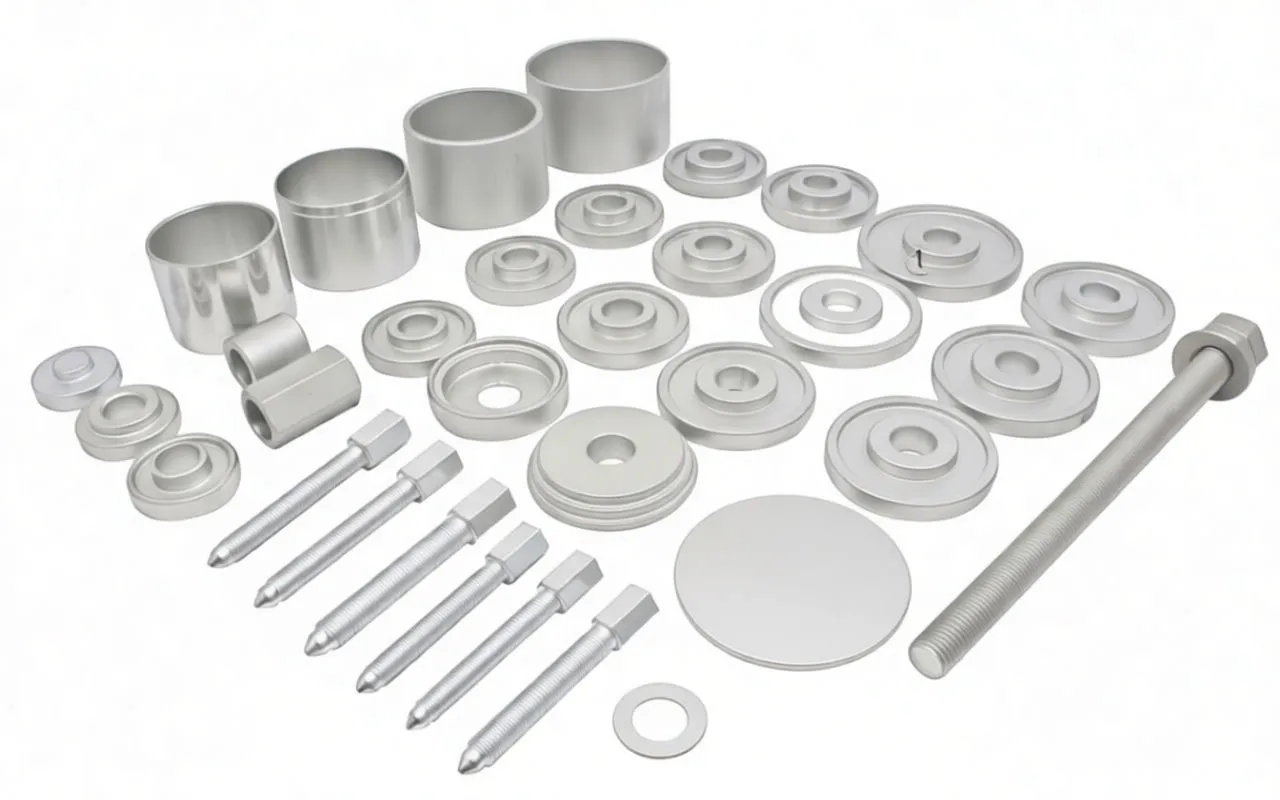 34-Piece Wheel Bearing Puller Tool Set with Organized Carrying Case