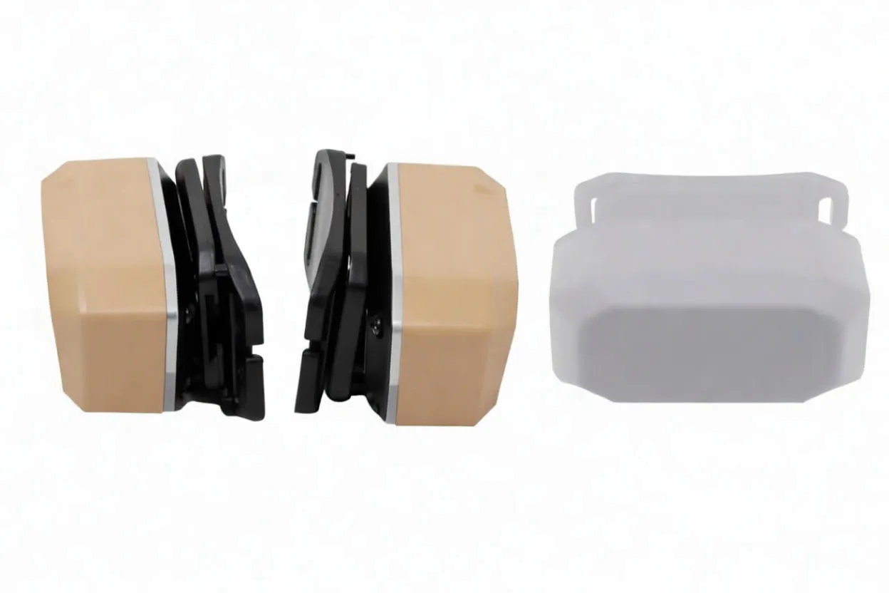 Headlamp with strap and USB cable alongside retail packaging box showing ASTA branding and product image