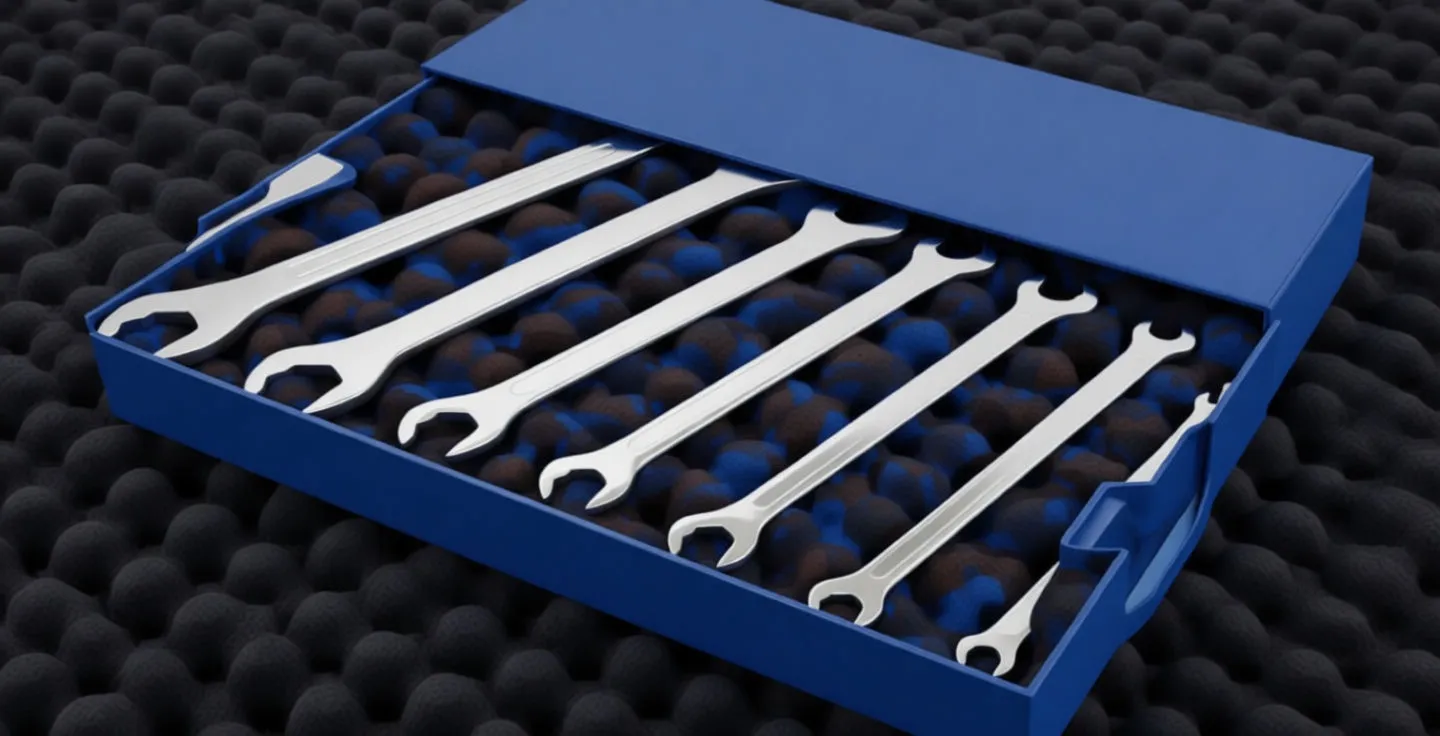 Blue retail box with 'saTra S-7STW' branding, product image, '7 PCS' badge and marketing text