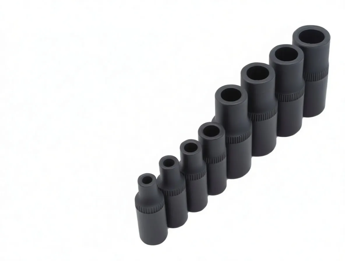 Blister-packaged 8-piece tap socket set on blue/white card with 'satra' branding and an '8 PCS' label.