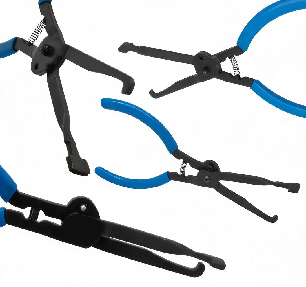Multiple views of disconnect pliers highlighting tips and handles