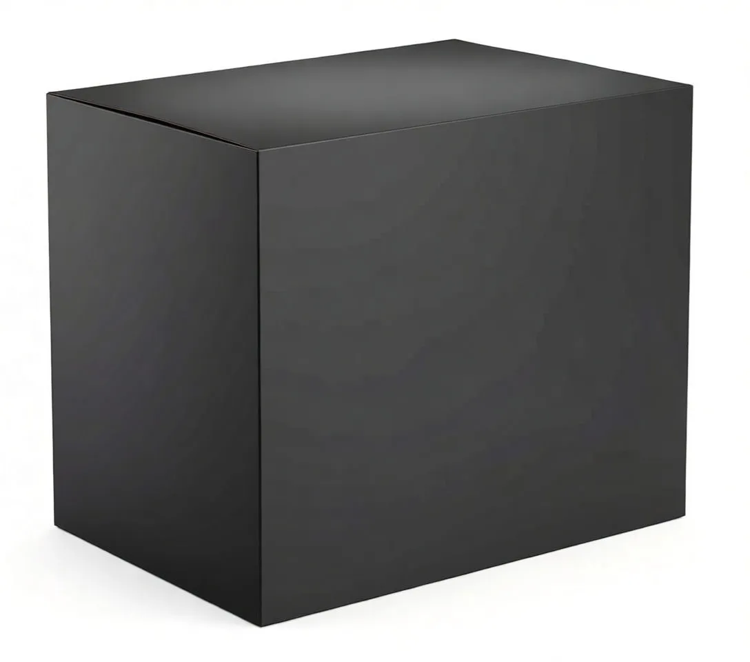 Angled view of saTra S-L9GLD glove box with logo, dispensing opening and '100 pieces' label.