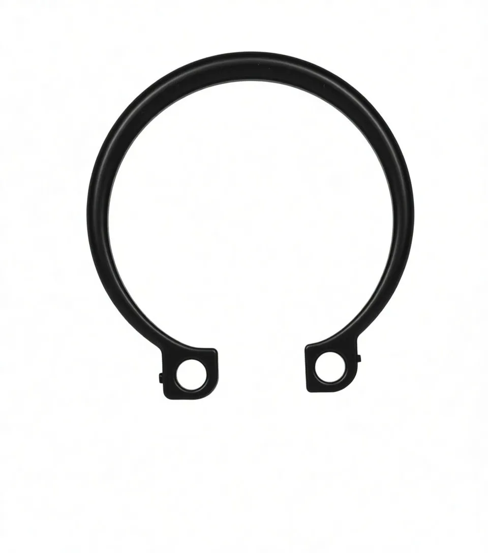 Black outline of a snap ring/circlip with two engagement holes and the text '32 - 80mm'