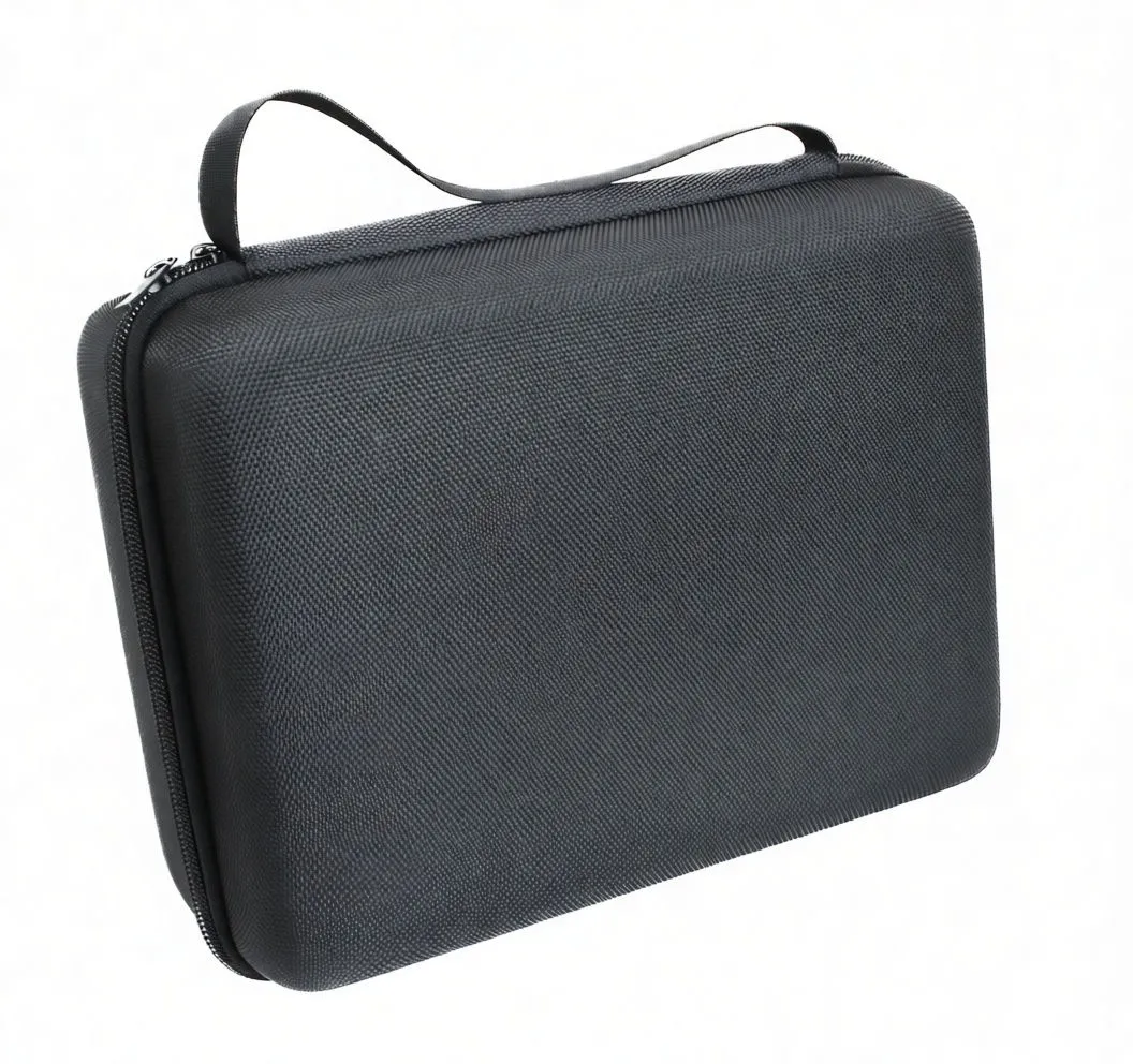 Black zippered carrying case with 'saTra S-6ES5020 Auto Noise Detector' printed on the front