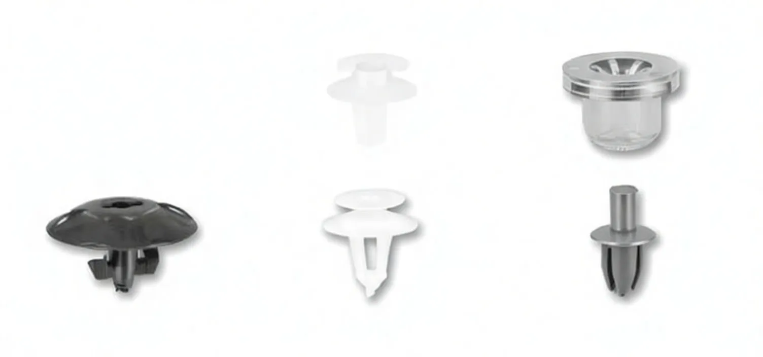 Closed translucent storage case with ASTA logo and product code on a printed label showing images of the included trim clips.