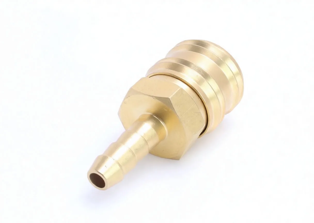 Brass Quick-Connect Coupling With Barbed Tailpiece for 6mm Hose