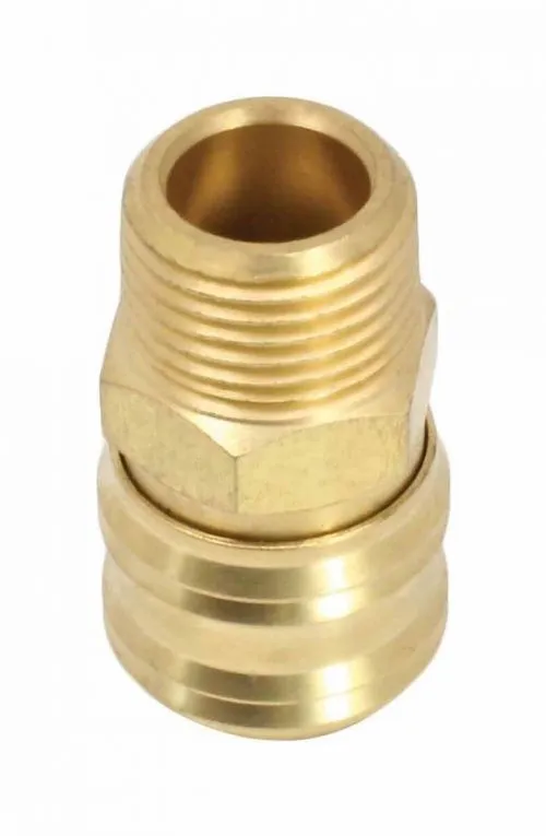 Quick Connector 1/2-Inch GZ Male Thread, Brass