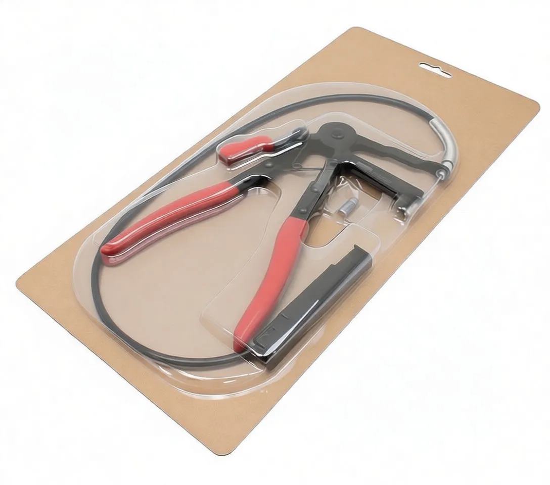 hose clip pinchers in clear blister-packaging with ASTA branding and part number