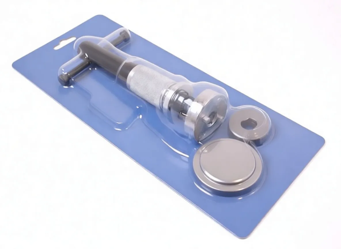 Pale background with a small visible dark corner of product packaging at the top right.