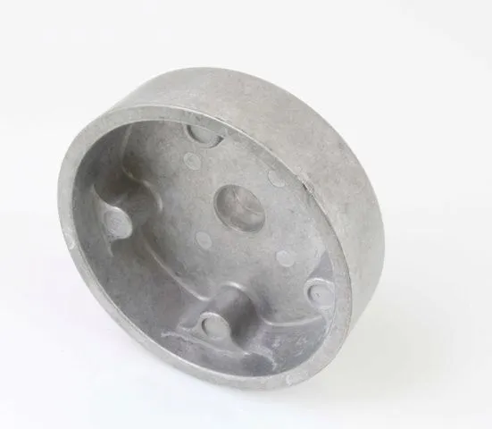 Angled inside view of timing tool highlighting locating lobes and central boss