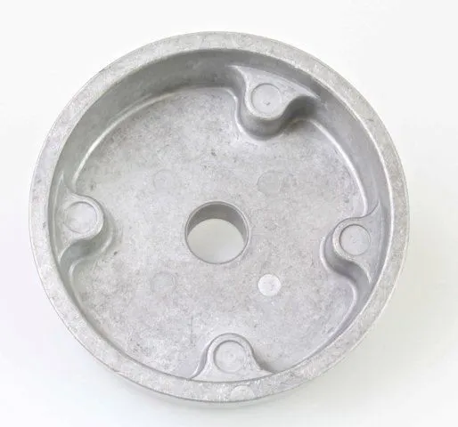Interior view of the tool showing three locating bosses and central hole