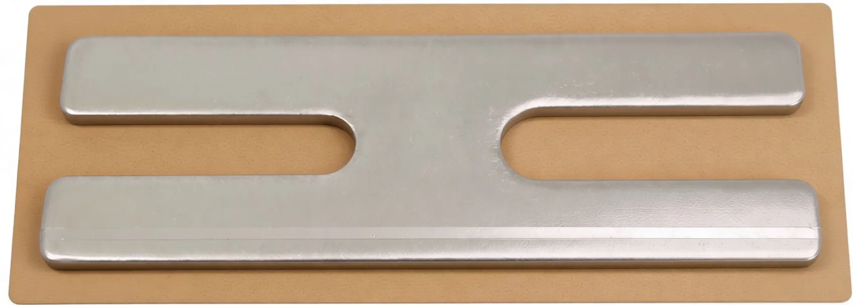 Cartridge rod holding plate mounted on retail backing card with ASTA logo and motorcycle tools graphics