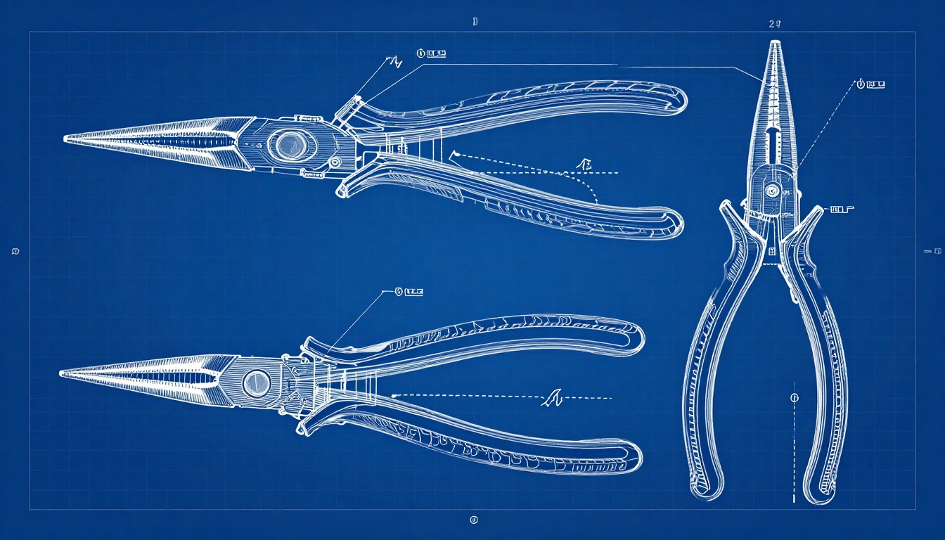 Long and Needle Nose Pliers