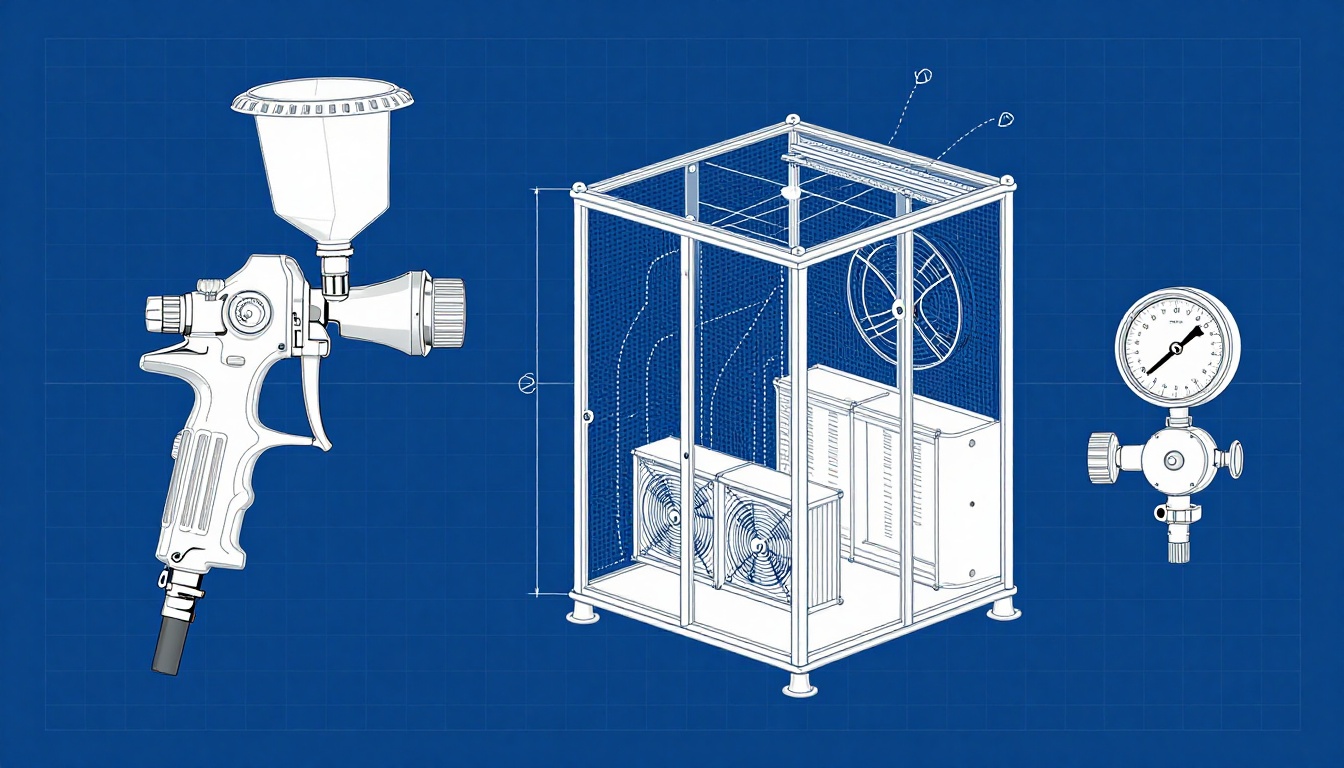 Spray Guns and Paint Booths