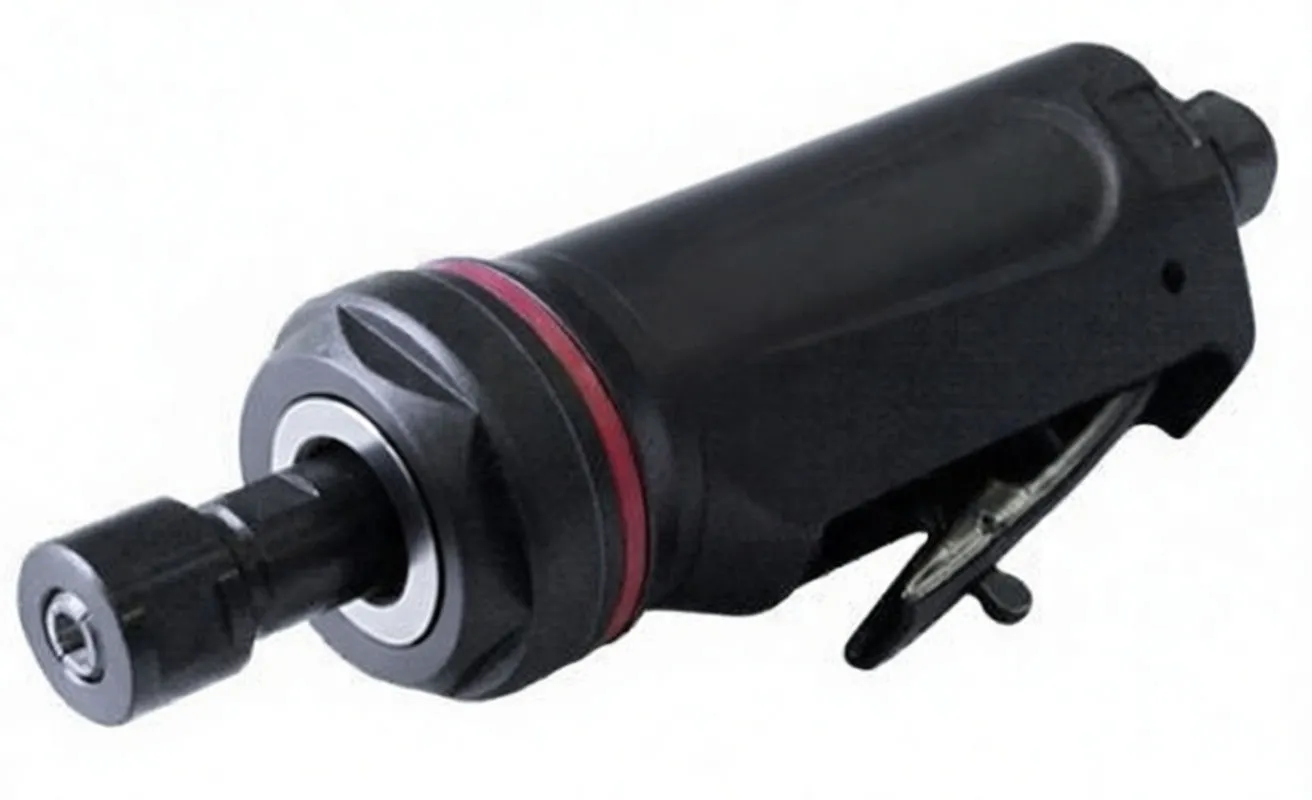 Compact Pneumatic Die Grinder, 6mm Collet, 25,000 RPM, Low-Noise Design