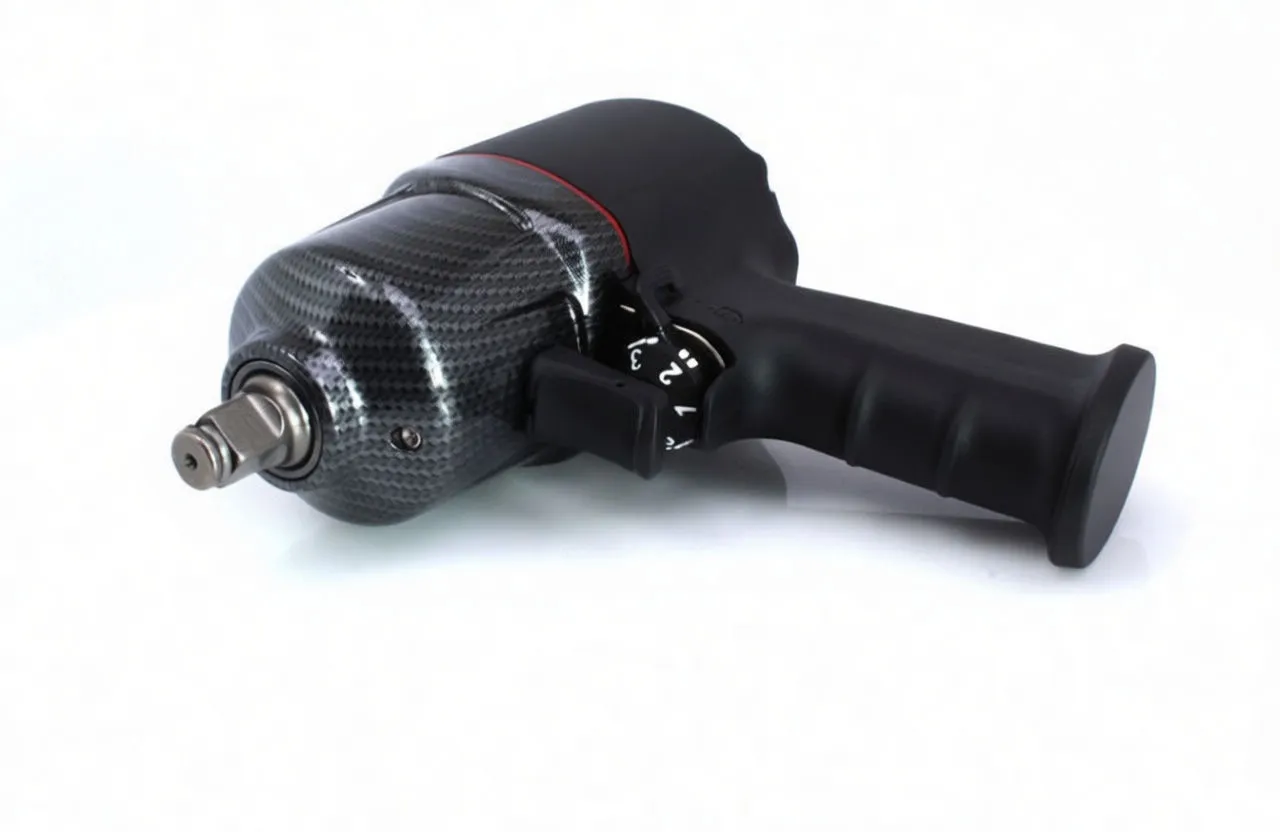 Composite Air Impact Wrench 1/2-Inch Square Drive, Twin Hammer, One-Hand Operation