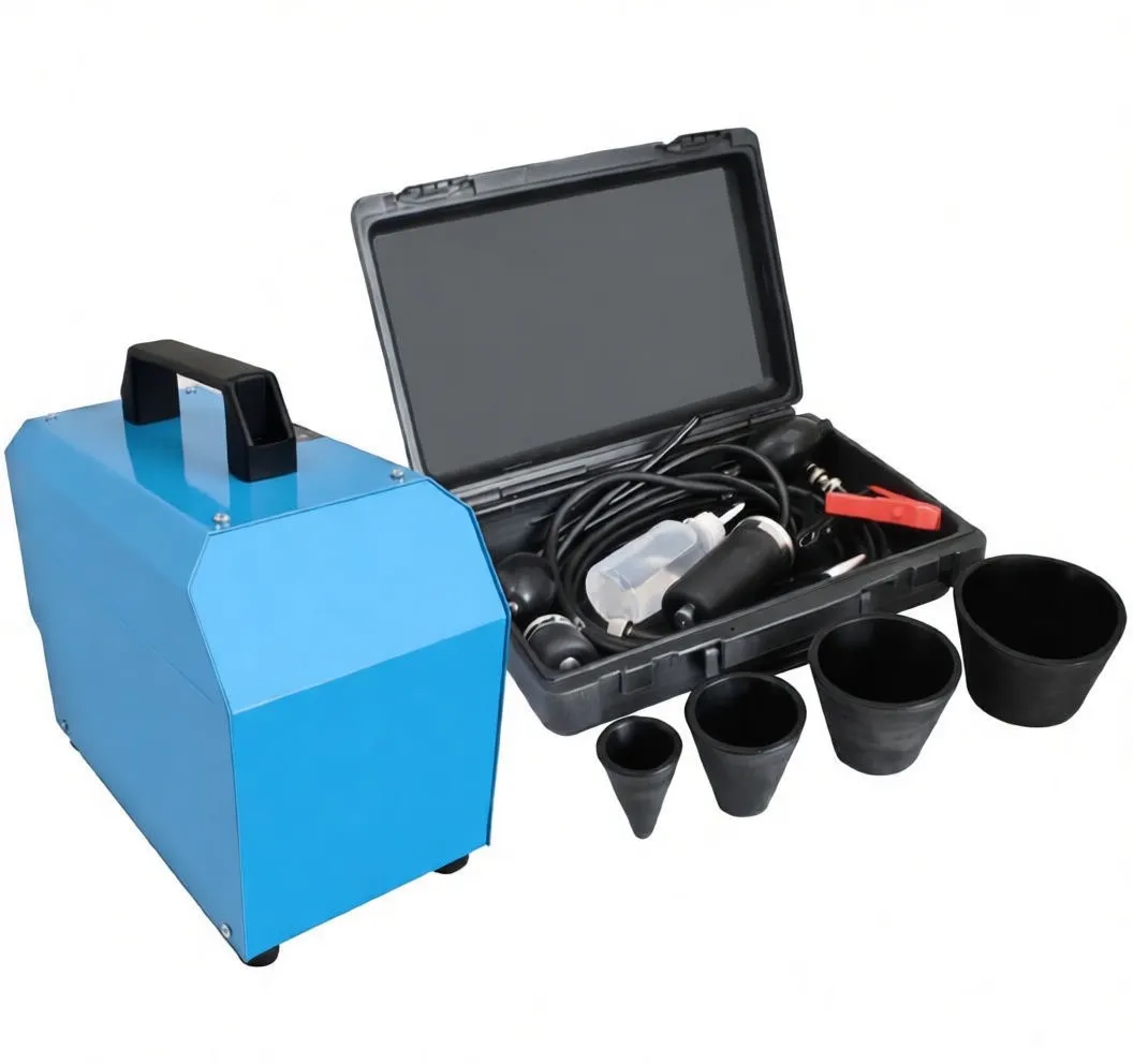 Back of unit with vent, connectors and handle