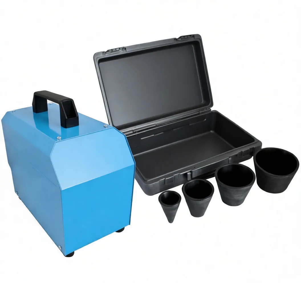 Full kit with main unit, carry case, bottle, hoses and rubber cones