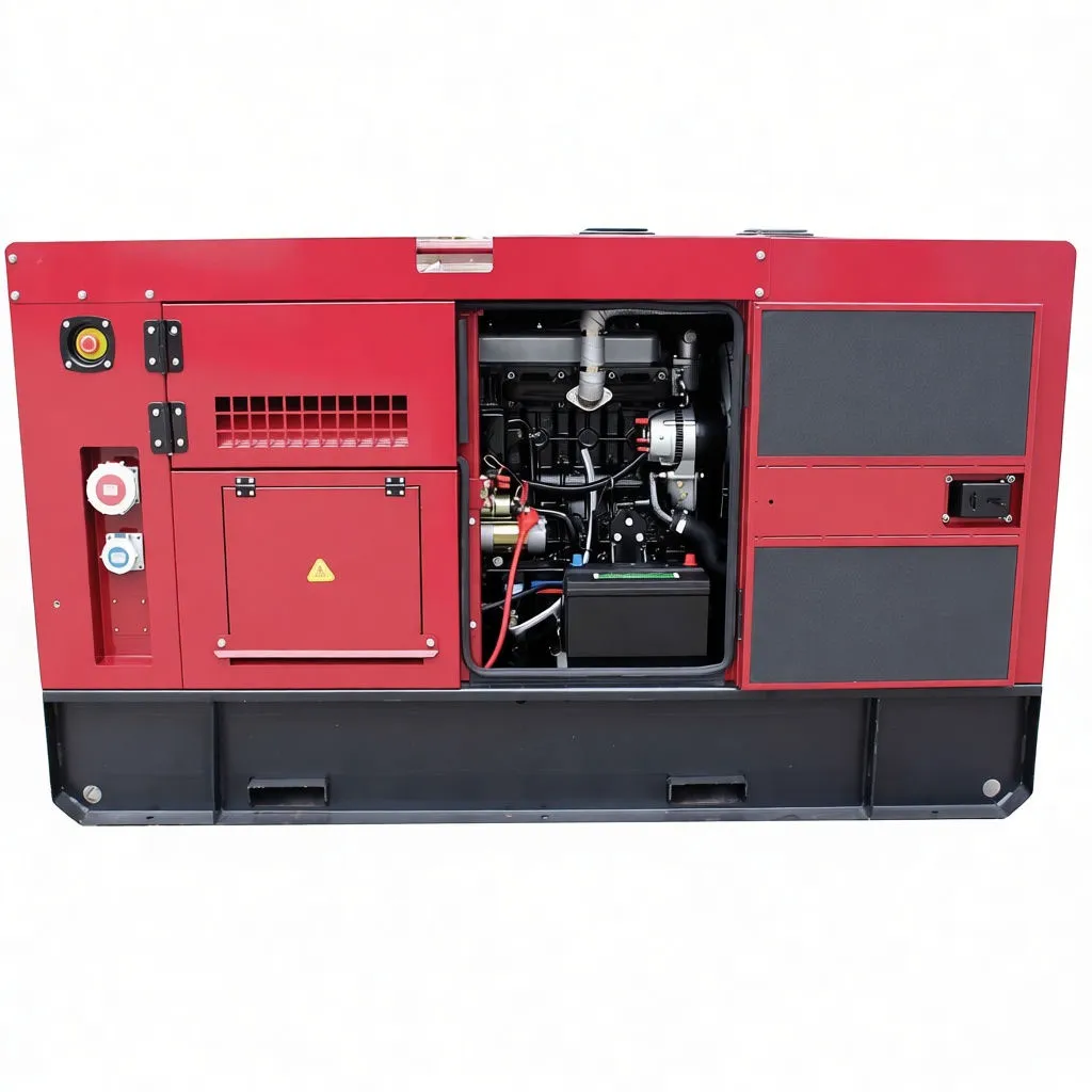 Accessory kit with funnel, industrial plugs, V-belt, tool clamp and blue Yangdong pouch