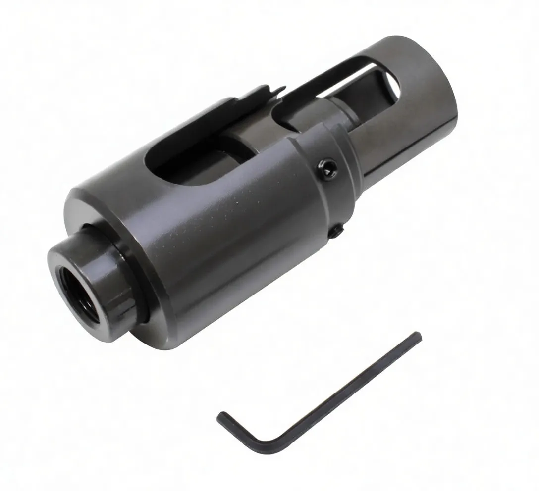 Detailed view of extractor showing 'ASTA A-IEM18' marking, threaded end, slot windows and accompanying hex key