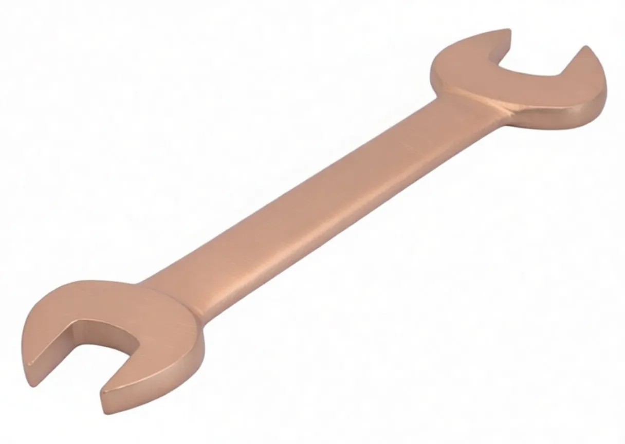 Double-Ended Open-End Wrench, 20 x 21 mm, Non-Sparking Bronze