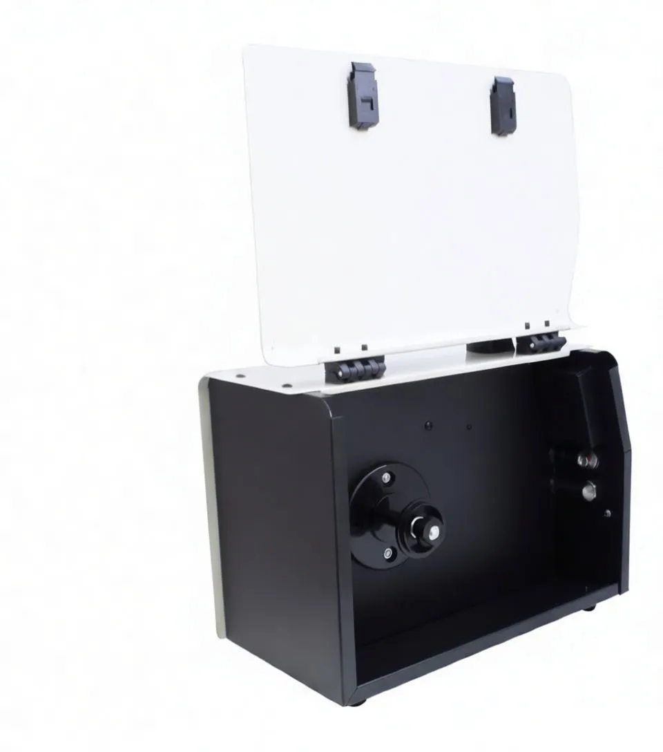 Front panel close-up with digital A/V displays, control knobs, connectors and saTra branding