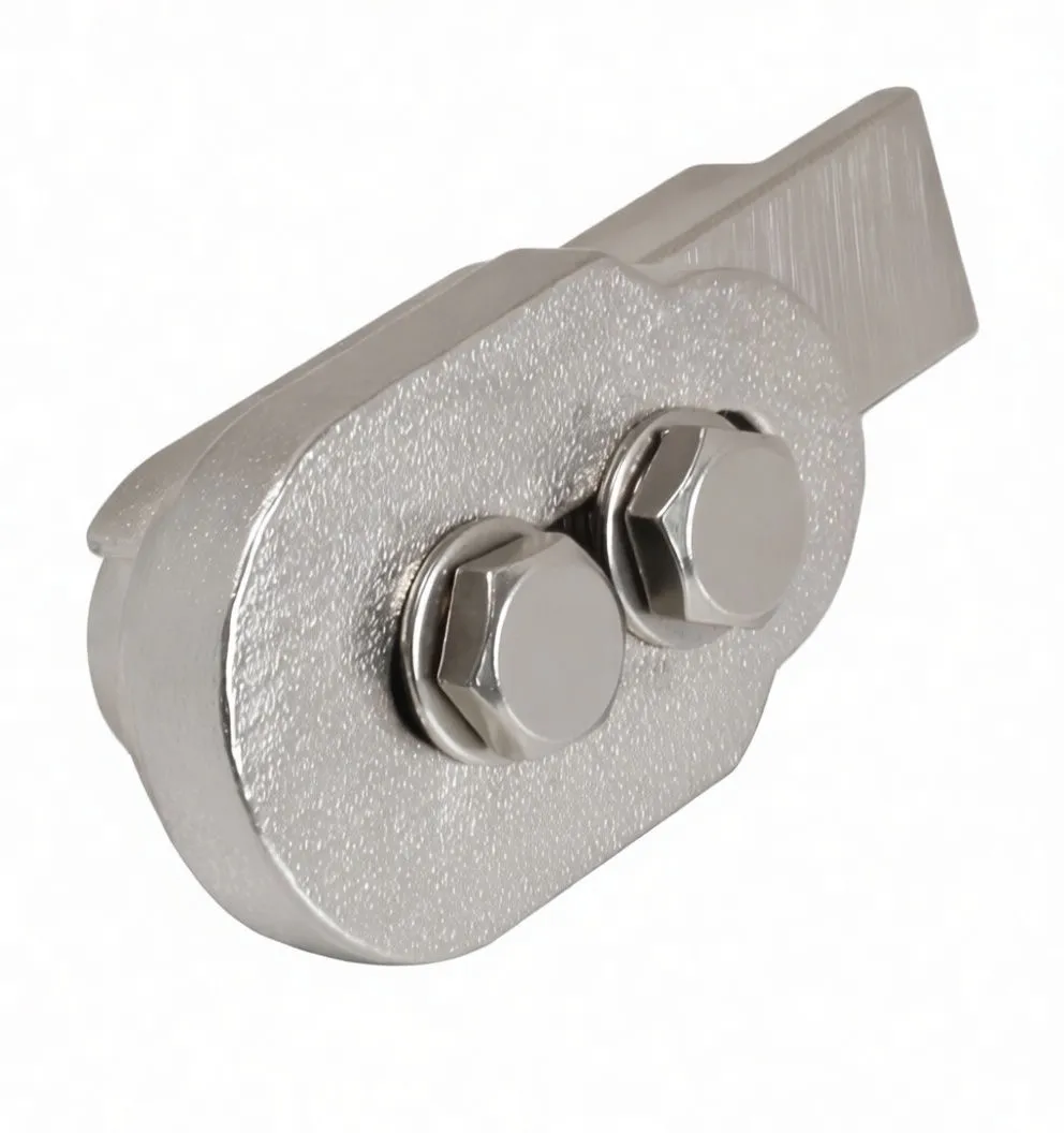 Front view of flywheel holder showing oval plate with two hex bolts, ASTA logo and A-B2026F part number