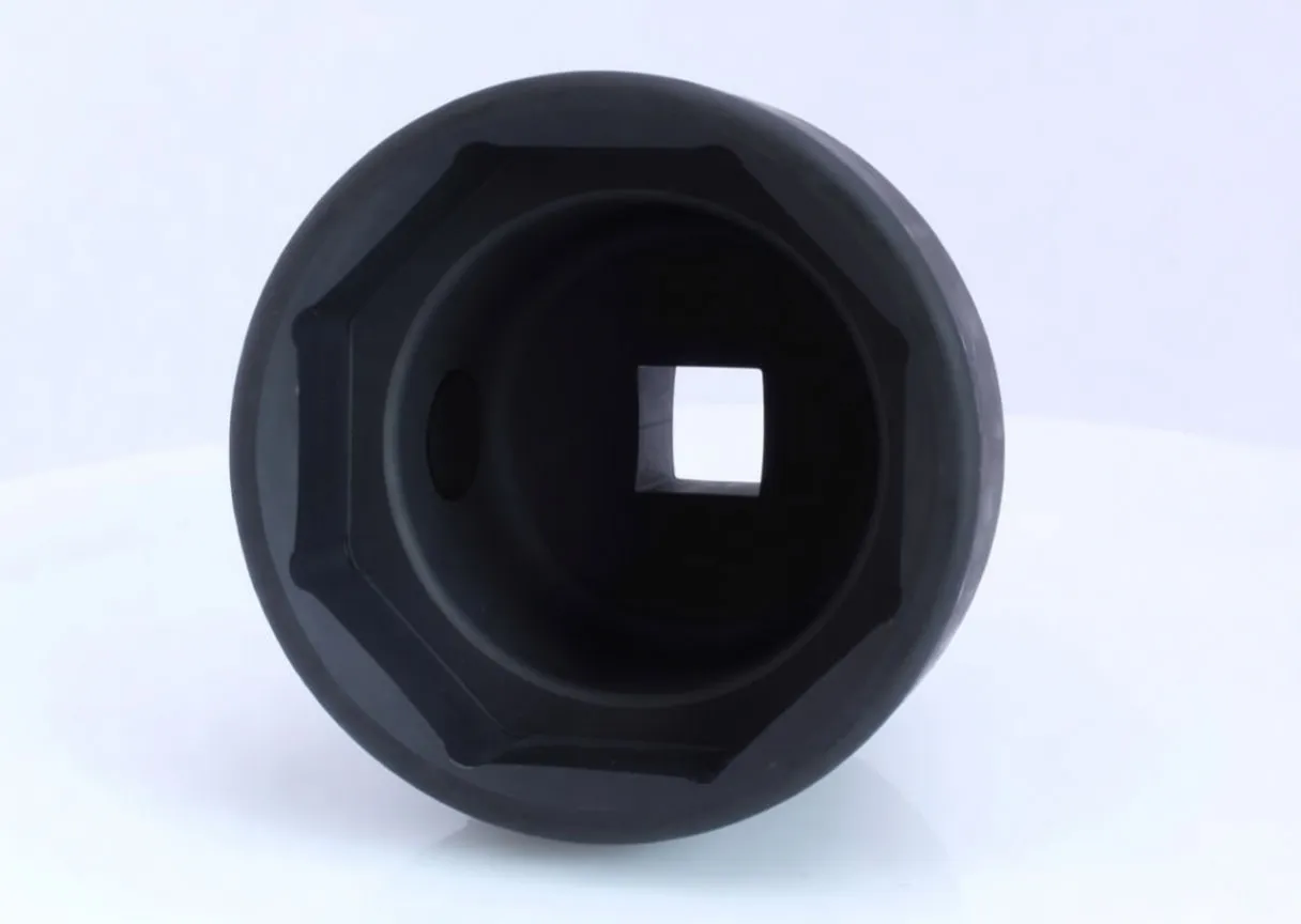 front view into socket showing 6-point hex interior and through square drive opening with small hole