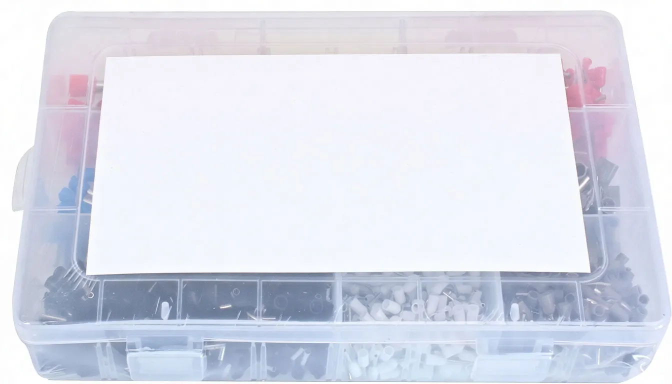 Closed case with product label reading 'ASTA must have! A - ICT1200 1200 pcs' and visible assortments through the lid.