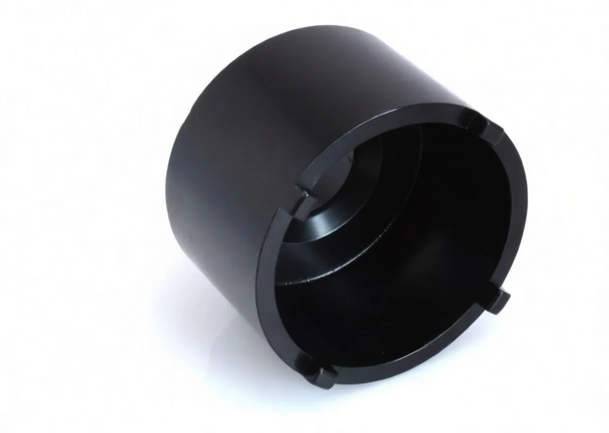 Open-end view into socket showing interior cavity and four engagement notches