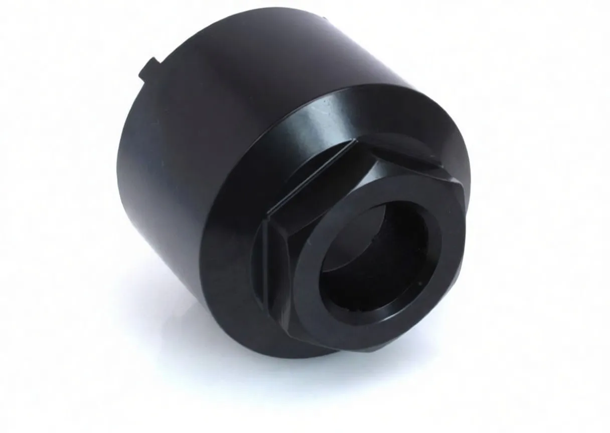 Angled shot of socket showing hex boss, hollow center and A-LBJ60 marking