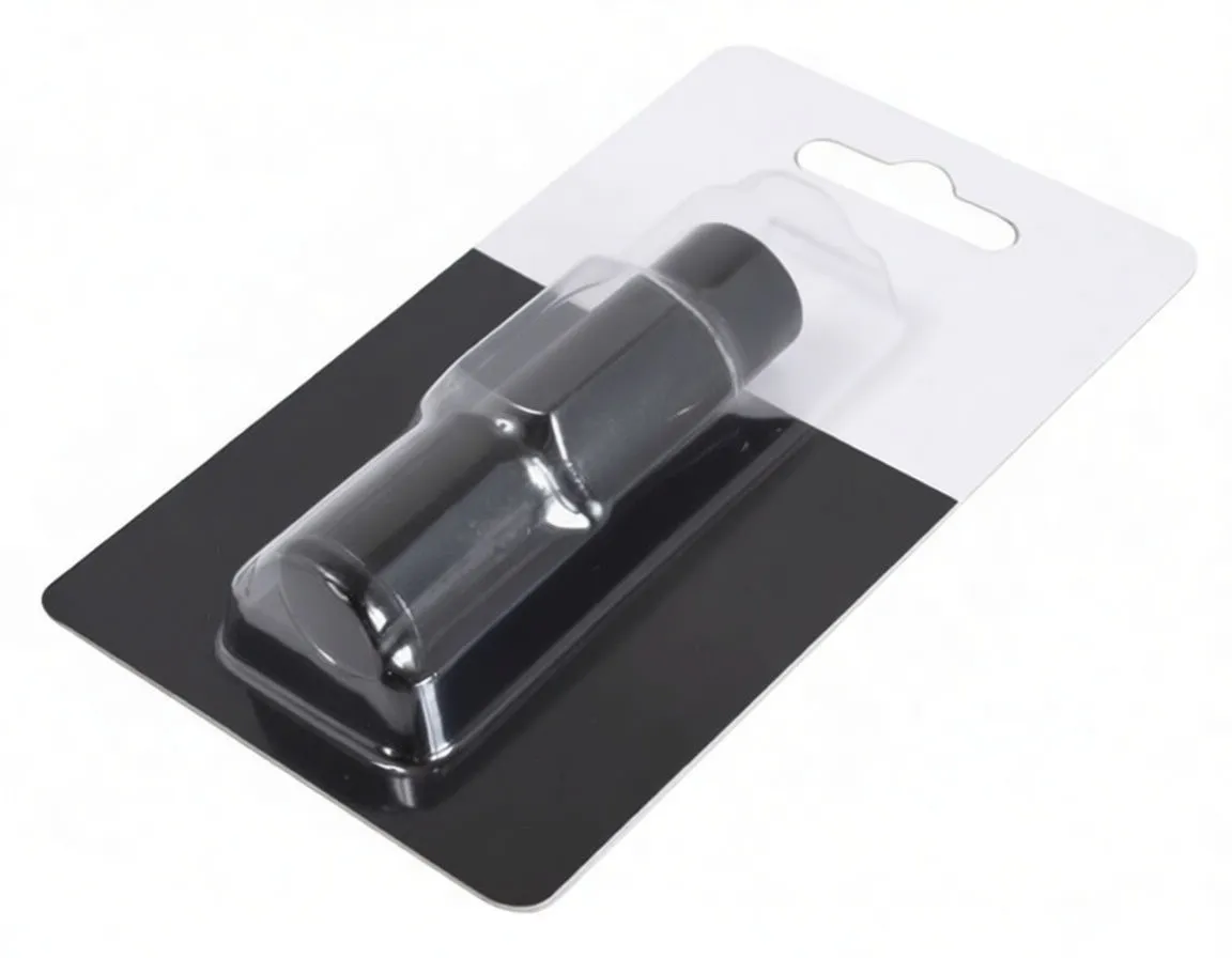 Strut removal socket in clear blister pack on branded ASTA cardboard backing with product text and hang hole