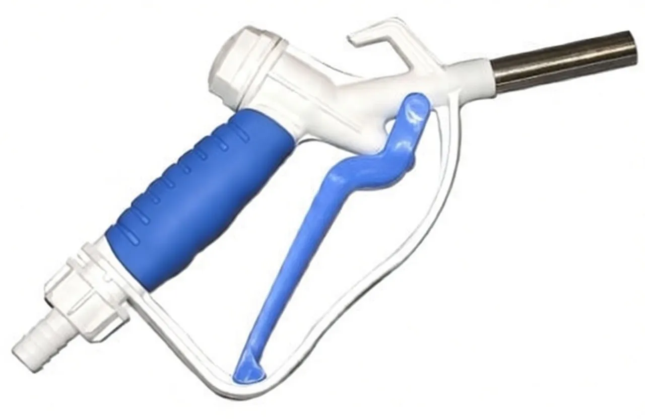Plastic Manual AdBlue Dispensing Nozzle, 60 LPM Flow Rate, Stainless Steel Spout