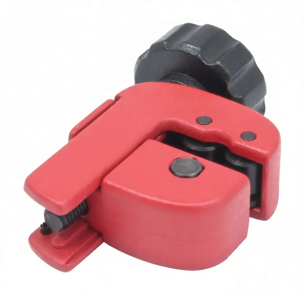 Top angled view showing release lever, ASTA logo on top and textured adjustment knob