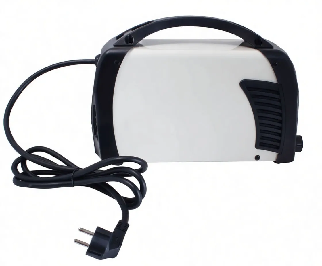 Close-up front of saTra MMA inverter showing vents and handle