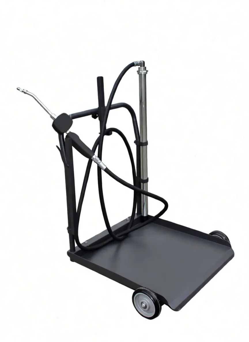 Mobile 5:1 Oil Pump with 940mm Suction Tube and Flow Meter