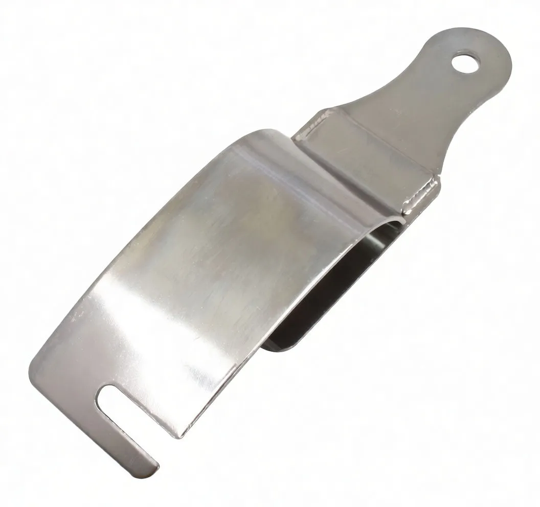 Oblique view of a curved metal tire tool with hooked slot, rounded handle hole and ASIA stamp