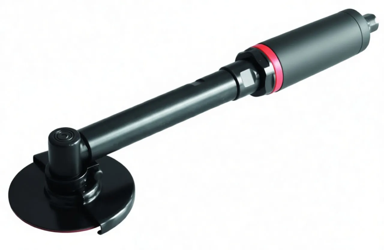 Pneumatic 4-Inch Angle Grinder with Long Neck Design, 520W, 17000 RPM