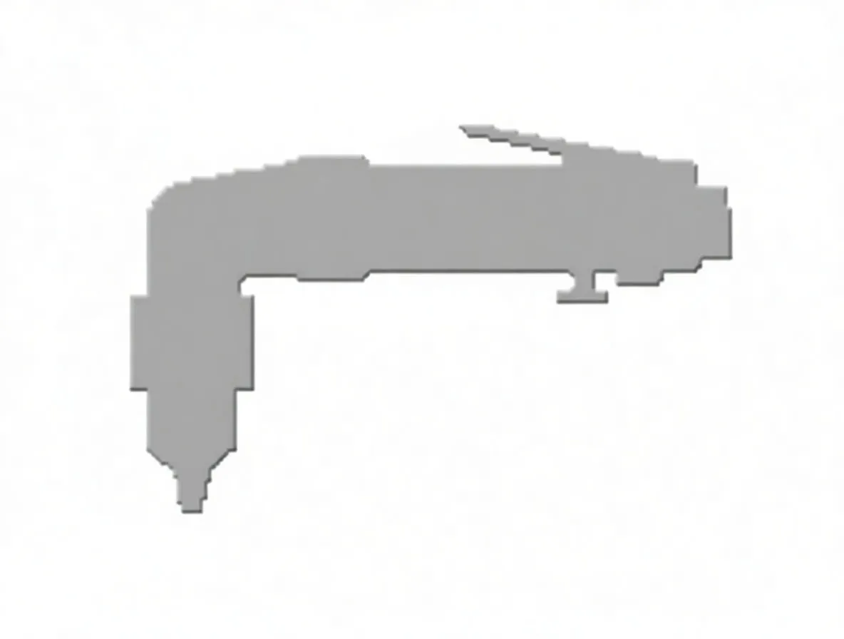 Gray silhouette side profile of the angle drill with dimensions 210 mm, 80 mm and 50 mm labeled