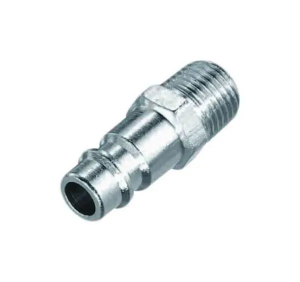 Pneumatic Quick Connect Coupling Adaptor, Threaded Male 1/2-Inch, Brass